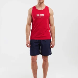 Koszulka męska bez rękawów czerwona Richard 603