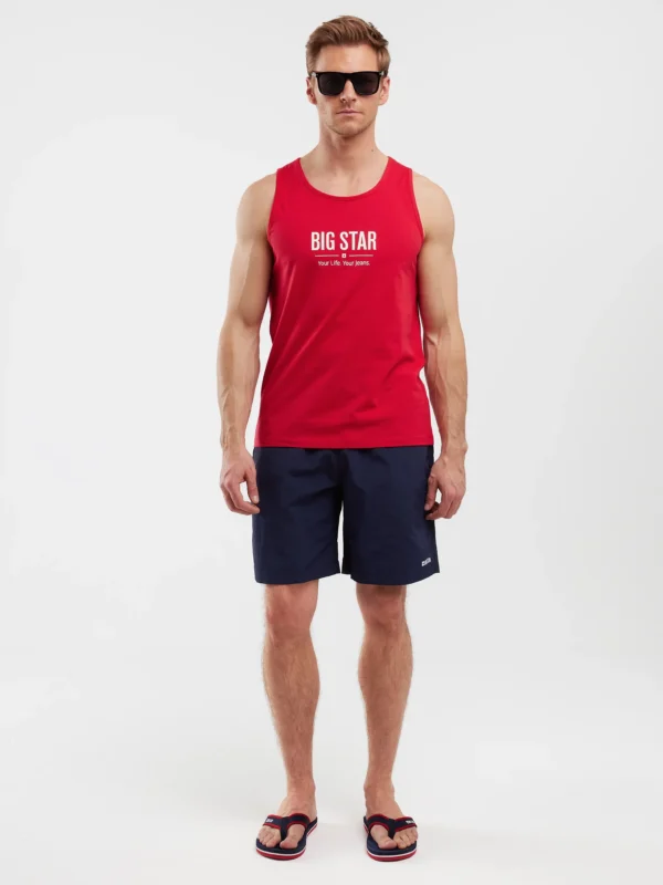 ff003b25786cc479fcc217fff0e1dc452ebfeed3 Koszulka męska bez rękawów czerwona Richard 603