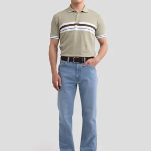 Koszulka męska polo pistacjowa Poloer 300