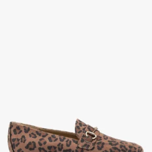 Mokasyny damskie w panterkę