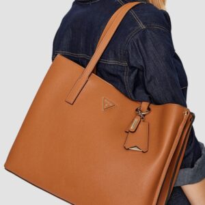 GUESS Brązowa shopperka damska Meridian Girlfriend