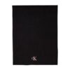 CALVIN KLEIN Czarny damski szalik z różowym logo