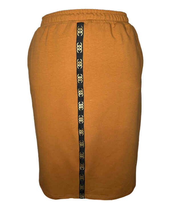 Pomarańczowa dresowa spódnica Bea na gumce OSTATNIE SZTUKI PLUS