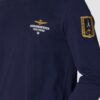 AERONAUTICA MILITARE Granatowy longsleeve męski Crew neck