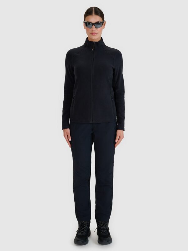 4F Polar ze stójką trekkingowy damski - czarny