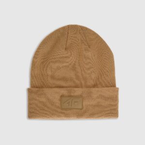 4F Czapka beanie uniseks - brązowa