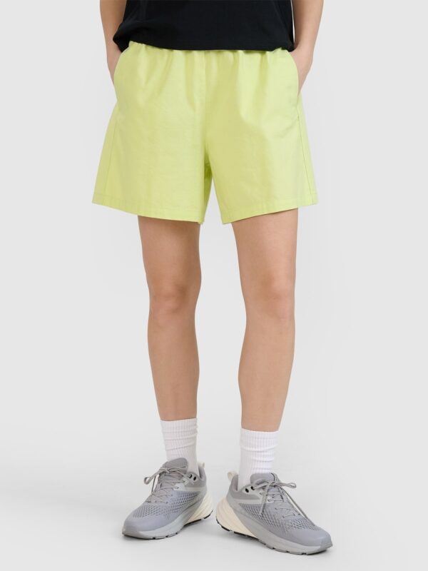 4F Spodenki casual damskie - żólte