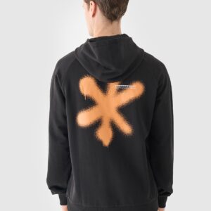 4F Bluza dresowa nierozpinana z kapturem męska - czarna