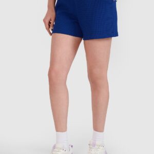 4F Spodenki dresowe z dzianiny waflowej damskie - granatowe