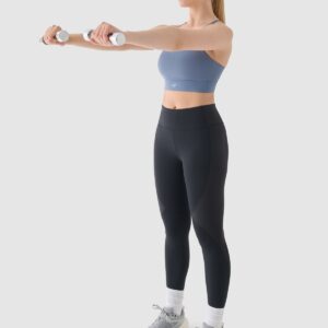 4F Legginsy treningowe z wysokim stanem damskie - szare