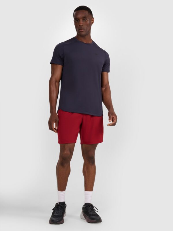 4F Koszulka treningowa szybkoschnąca męska - granatowa