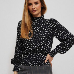 01ac22afee73d03e936a56ef1b790a6c76895cd6 Koszula z printem i bufiastymi rękawami