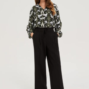 Spodnie z szerokimi nogawkami czarne