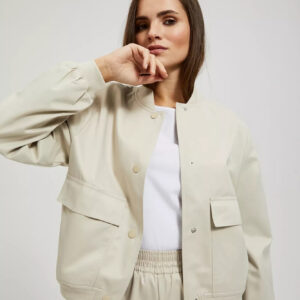 Kurtka bomberka z kieszeniami beżowa