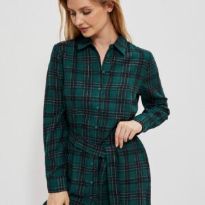 0229b138834704adecc26326f14ba0ca24826270 Koszula w kratę szmaragdowa