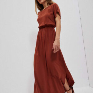 Gładka sukienka maxi