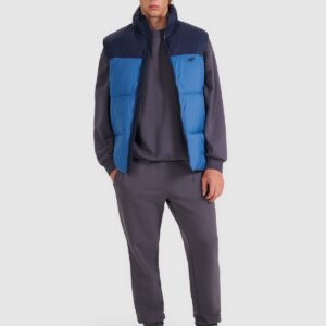 4F Bezrękawnik puchowy z wypełnieniem syntetycznym męski - granatowy