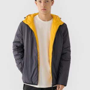 4F Kurtka puchowa dwustronna Primaloft Thermoplume męska - szara