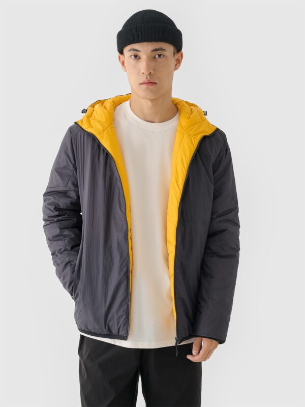 4F Kurtka puchowa dwustronna Primaloft Thermoplume męska - szara