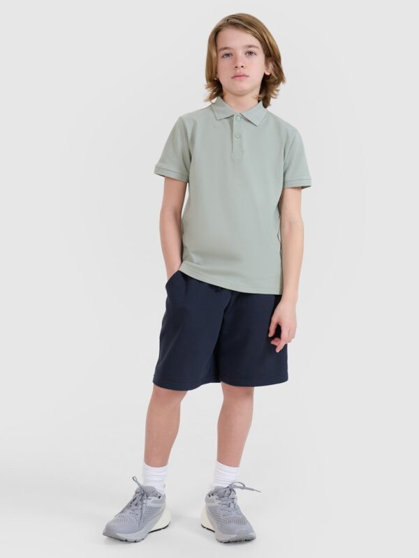 039105e07734c5c918ca843f8a67a07387dc98e4 4F Koszulka polo chłopięca - miętowa 122 (6-7 lat)