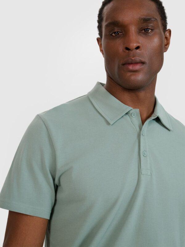 4F Koszulka polo regular męska - oliwkowa