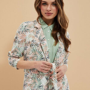 Marynarka w tropikalny wzór