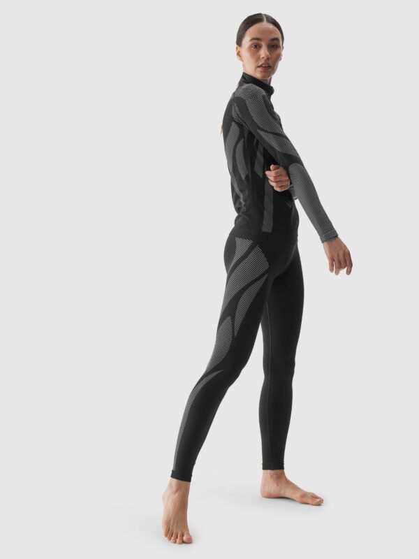 4F Bielizna termoaktywna bezszwowa (dół) damska - czarna