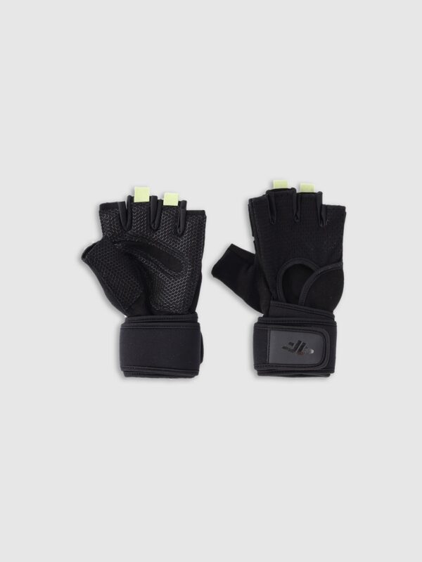 054034866212964bfd296fdccdcbe08bfebfbb72 4F Rękawiczki treningowe z atypoślizgowymi elementami męskie - czarne