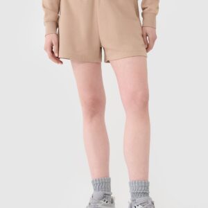 4F Spodenki dresowe damskie - beżowe