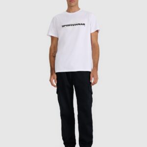 0594d2bf5c35a856ba6b765a008eb430484674b4 4F T-shirt regular z nadrukiem męski - biały