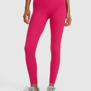 4F Legginsy treningowe szybkoschnące damskie - różowe