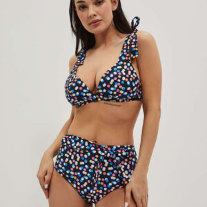 Dwuczęściowy strój kąpielowy w kropki