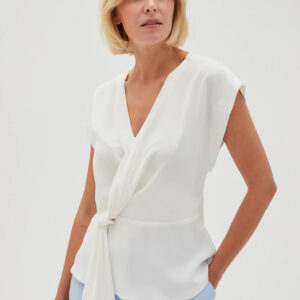 083bbe7a8a3a4b47b00480e58a7c88dc4bd303c4 Koszula z wiązaniem biała