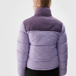 4F Kurtka puchowa z wypełnieniem syntetycznym damska - fioletowa