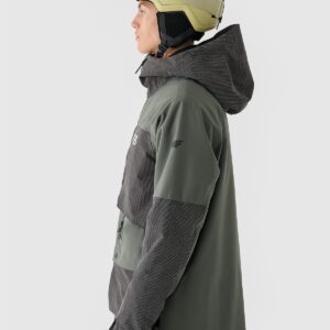 4F Kurtka snowboardowa membrana 10000 męska - oliwkowa/khaki