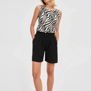 Szorty z kieszeniami czarne