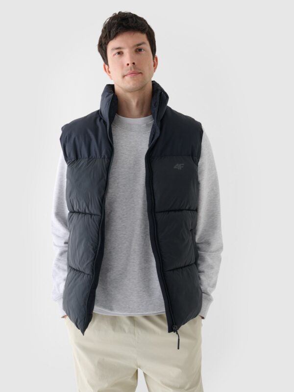 4F Bezrękawnik puchowy z wypełnieniem syntetycznym męski - czarny