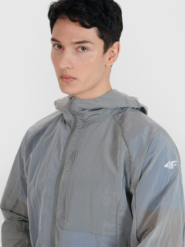 4F Kurtka do biegania Ultralight męska - szara