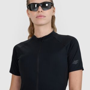 09f959072a64bdb9c7e1752b76199782cefd68ec 4F Koszulka rowerowa damska - czarna