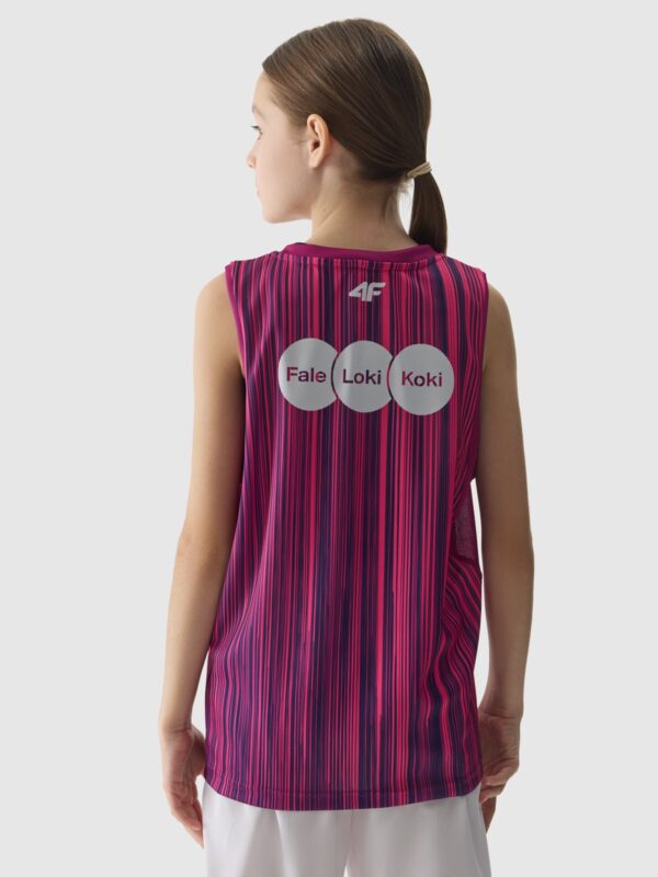4F Tank top replika wyjazdowy z sezonu 2023/24 dziecięcy 4F x KS Basket 25 Bydgoszcz - multikolor 134/140 (8-10 lat)