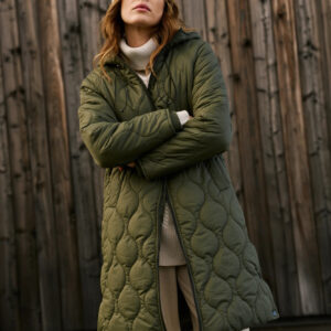 Pikowana kurtka zielona