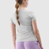 0a38282c92f73859b55ea285413d8fdbd5cb85d5 4F T-shirt slim z nadrukiem damski - szary