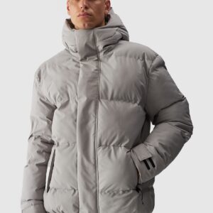 4F Kurtka puchowa z syntetycznym wypełnieniem męska - szara