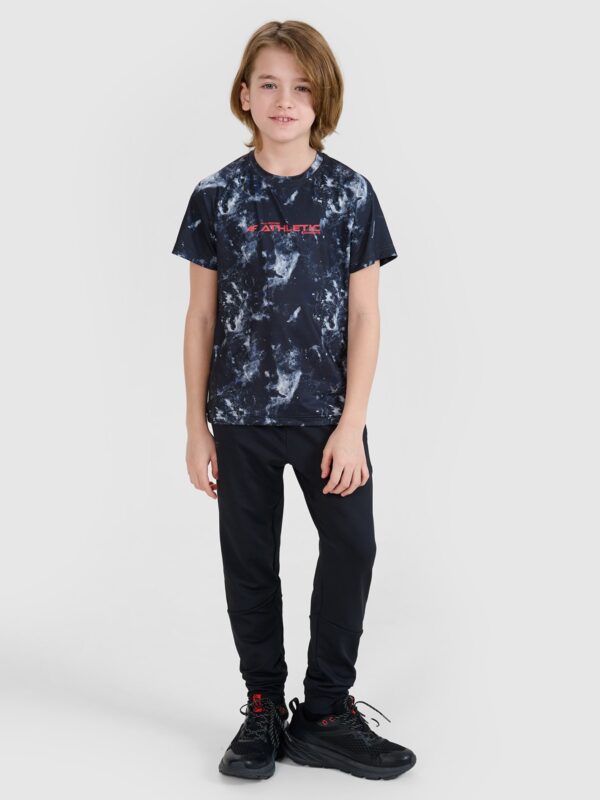 0a83dc6098a203b2710a939f10c0f795e14b6967 4F T-shirt sportowy szybkoschnący chłopięcy - multikolor 122/128 (6-8 lat)