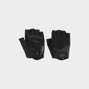 4F Rękawiczki rowerowe z żelowymi wkładkami uniseks - czarne