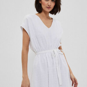 Sukienka z tkaniny plumeti