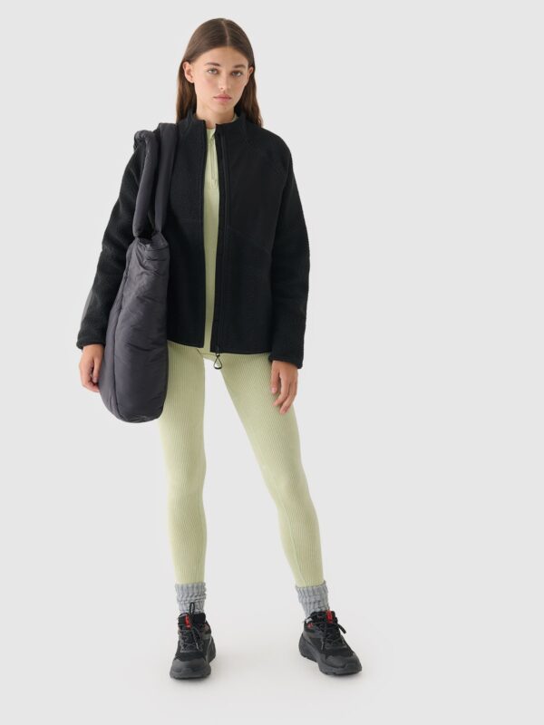 0c5259ea168659f13263448b1623c5fd9ce338d2 4F Polar sherpa ze stójką damski - czarny