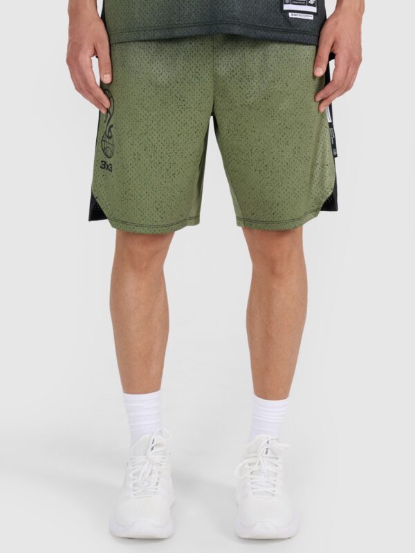 0d50cc49137934e26308419813737a699606fd1d 4F Spodenki do koszykówki szybkoschnące męskie - multikolor