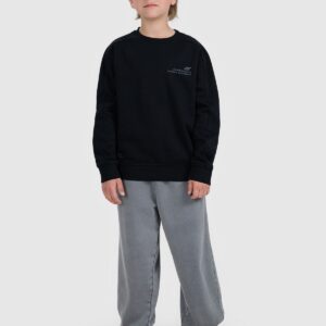 4F Bluza dresowa nierozpinana bez kaptura chłopięca - czarna 134 (8-9 lat)