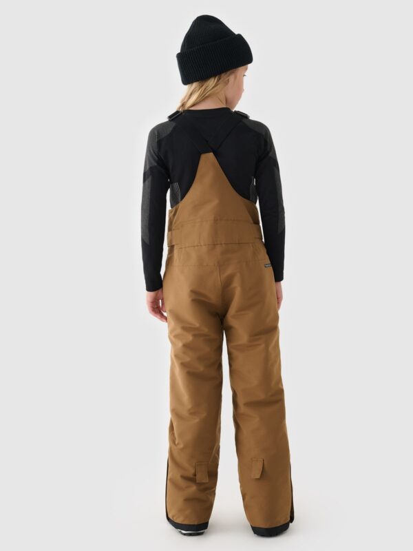 4F Spodnie snowboardowe membrana 10000 chłopięce - brązowe 128 (7-8 lat)